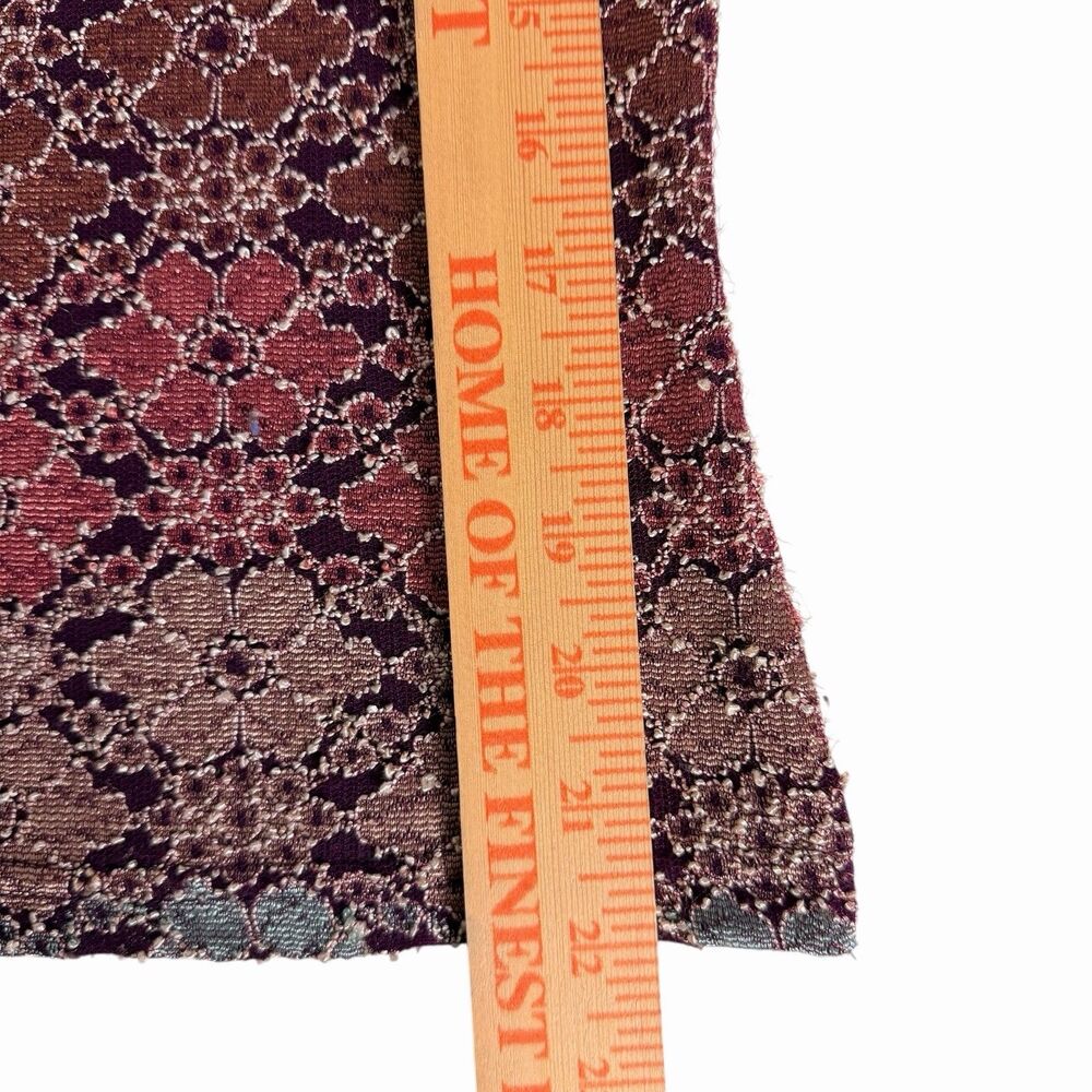 VTG No Boundaries Y2K Floral Knit Boat Neck Tank Top 90s Whimsigoth Grunge Small - Picture 13 of 15